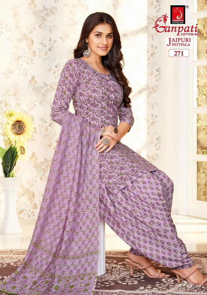 Jaipuri Patiyala Vol 12 By Ganpati Cotton Printed Dress Material Wholesale Price In Surat
